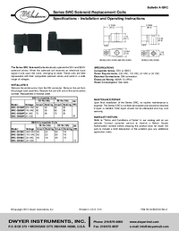 Thumbnail of document Manual - SRC Solenoid Replacement Coils